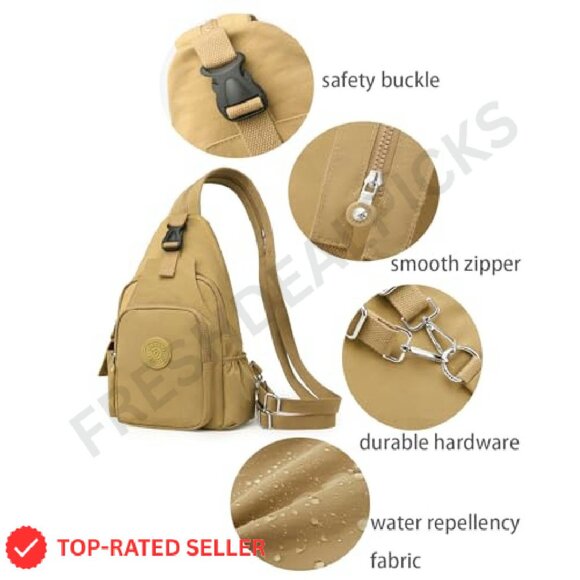 Convertible Sling Backpack Purse Anti-Theft Travel Daypack Casual Chic - Picture 6 of 7